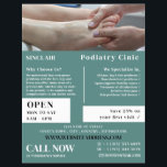 Foot Exam Portrait, Podiatrie-Klinik, Podiatrist Flyer<br><div class="desc">Foot Exam Portrait,  Podiatrie-Klinik,  Podiatrist Advertising Flyer durch den Business Card Store.</div>