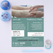 Foot Exam Portrait, Podiatrie-Klinik, Podiatrist Flyer (Einzeln)