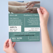 Foot Exam Portrait, Podiatrie-Klinik, Podiatrist Flyer (Hand)
