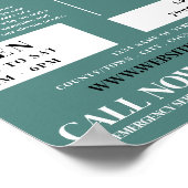 Foot Exam Portrait, Podiatrie-Klinik, Podiatrist Poster (Ecke)