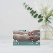 Foot Exam Portrait, Podiatrie-Klinik, Podiatrist Visitenkarte (Stehend Vorderseite)
