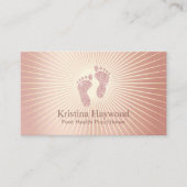 Foot Health Practitioner Moderne Rose Gold Therapi Visitenkarte (Vorderseite)