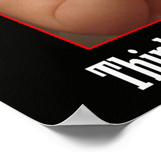 Foot in Mouth Funny Poster (Ecke)