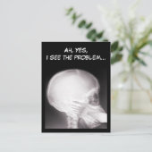 Foot in Mouth X-Ray Postkarte (Stehend Vorderseite)