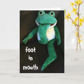 FOOT IN MOUTH-YOU LOOK FABULOUS ON BIRTHDAY KARTE (Gelbe Blume)