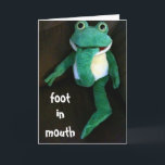 FOOT IN MOUTH-YOU LOOK FABULOUS ON BIRTHDAY KARTE<br><div class="desc">PICK "ANY AGE" then PICK A FRIEND----then "send it off" to put a smile on his or her face today :) Thanks!</div>