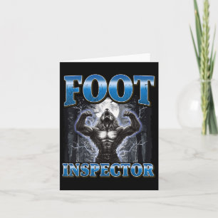 Foot Inspector Funny Werewolf Meme Karte