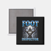Foot Inspector Funny Werewolf Meme Magnet (Vorderseite/Rückseite)