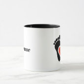 Foot-Liebe oder podiatristische Tasse (Zentrum)