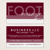 FOOT-MASSAGE-Kartenüberlagerung (Vorne & Hinten)