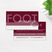 FOOT-MASSAGE-Kartenüberlagerung (Schreibtisch)