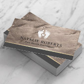 Foot Massage Therapist Modern Bronze Podiatrist Visitenkarte