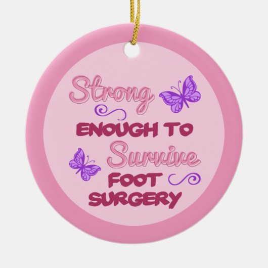 Foot Operation Erholung Keramik Ornament (Vorne)