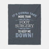 Foot Operation Spaß Fleecedecke (Vorderseite)