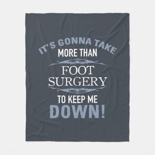 Foot Operation Spaß Fleecedecke (Vorderseite)