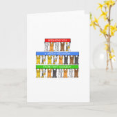 Foot Operation Speedy Erholung Cartoon Katzen Karte (Gelbe Blume)