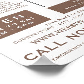 Foot Portrait, Podiatrie-Klinik, Podiatrist Poster (Ecke)