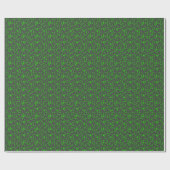 Foot prints, 01b.green DGrey BG Geschenkpapier (Flach)