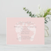 Foot Prints Einladung oder Ankündigung (Stehend Vorderseite)