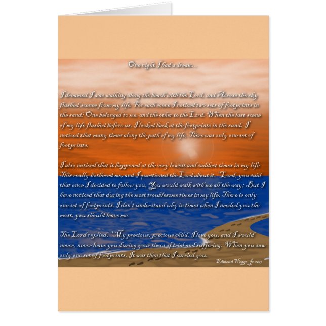 Foot Prints im Sand (Vorne)