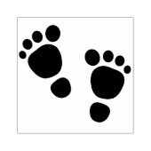 Foot Prints Rubber Briefmarke Gummistempel (Prägung)