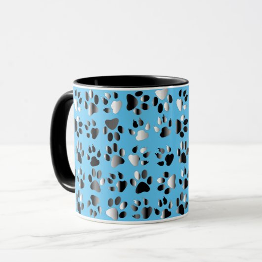 Foot Prints Tasse (Vorderseite Links)
