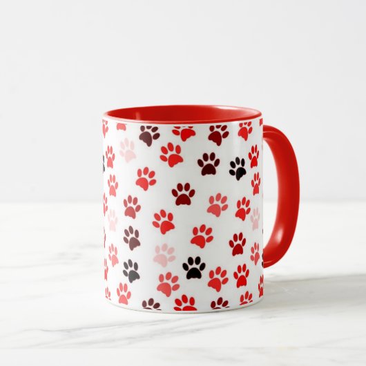 Foot Prints Tasse (VorderseiteRechts)