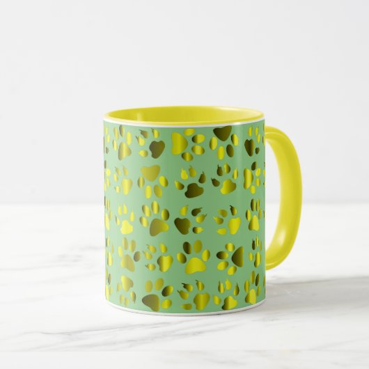 Foot Prints Tasse (VorderseiteRechts)