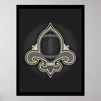 Footbal de Lis -bw Poster
