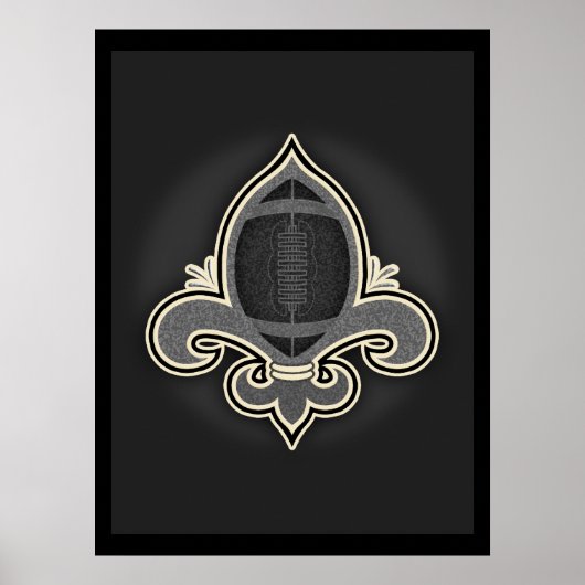 Footbal de Lis -bw Poster (Vorne)