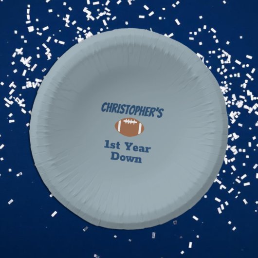 Football 1st Birthday Pappteller