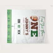 Football 1st Birthday Photo Backdrop Wandteppich (Vorderseite (Horizontal))