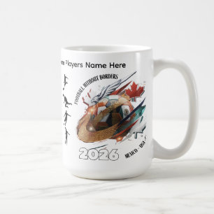 Football 2026 Coffee Mug– Mexico USA Canada Design Kaffeetasse