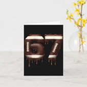 Football 67 Funny Six Seven 6 7 Meme Karte (Gelbe Blume)