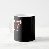Football 67 Six Seven Funny Gen Alpha Meme Drip  Kaffeetasse (Vorderseite Links)