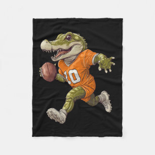 Football Alligator T-Shirt Apparel Sport Design Fo Fleecedecke