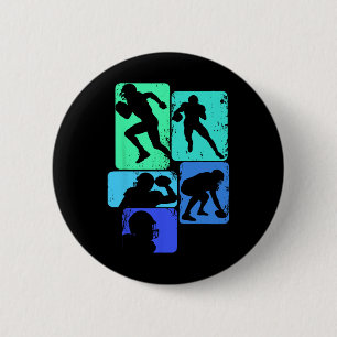 Football American Football Kids Boys Mens Button