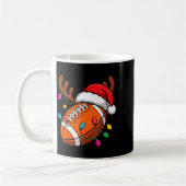 Football American Reindeer Horns Christmas Xmas Ba Kaffeetasse (Links)