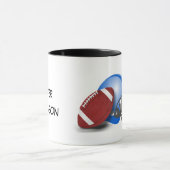Football and Helmet personalize with name Tasse (Zentrum)