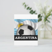Football Argentinien Postkarte (Stehend Vorderseite)