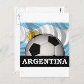 Football Argentinien Postkarte (Vorne/Hinten)