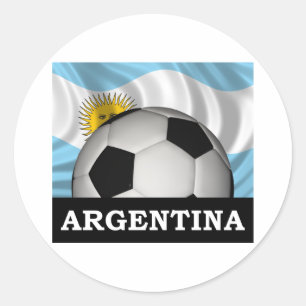 Football Argentinien Runder Aufkleber