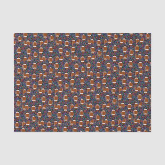 Football Art Blue Seidenpapier (Vorderseite)