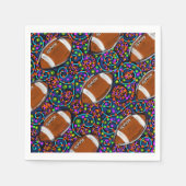 Football Art Blue Serviette (Vorderseite)