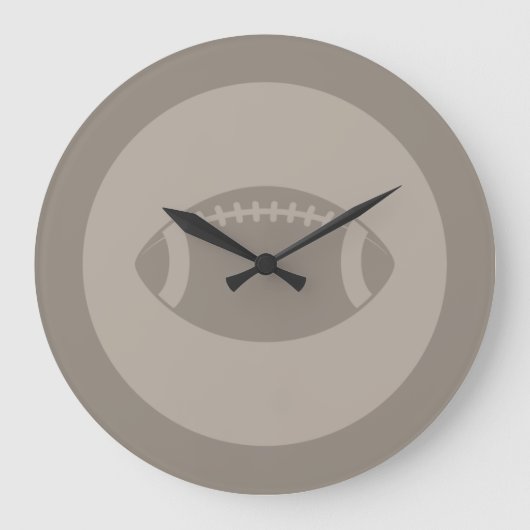 Football Art CUSTOM FARBE Große Wanduhr (Vorderseite)