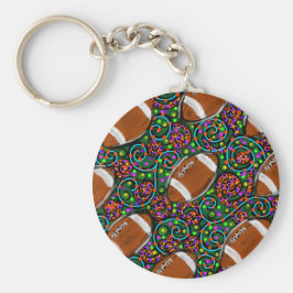 Football Art Green Schlüsselanhänger