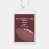 Football Art Vielen Dank, Coach Geschenkanhänger (Rückseite)