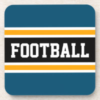 FOOTBALL Athletic Ocean Blue Yellow Black Stripes