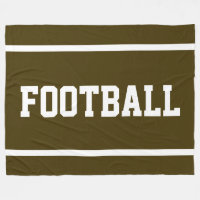 FOOTBALL Athletik Braun Sportlich Weiße Textstreif
