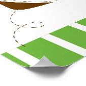 Football Baby Boy Personalisiert Banner Schild (Ecke)